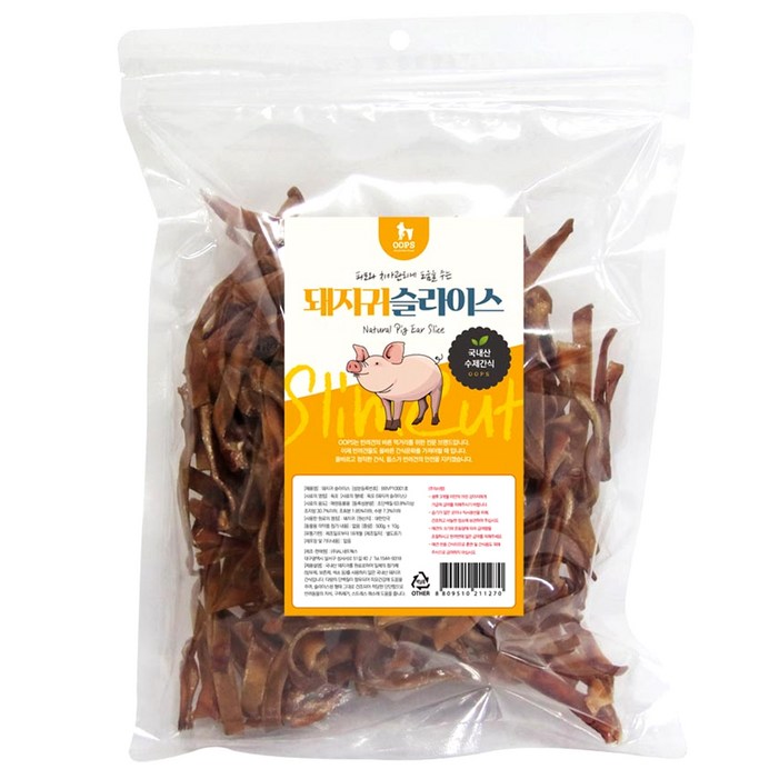 웁스 슬라이스 슬림컷 강아지 수제 간식 500g 웁스 슬라이스 슬림컷 강아지 수제 간식 500g