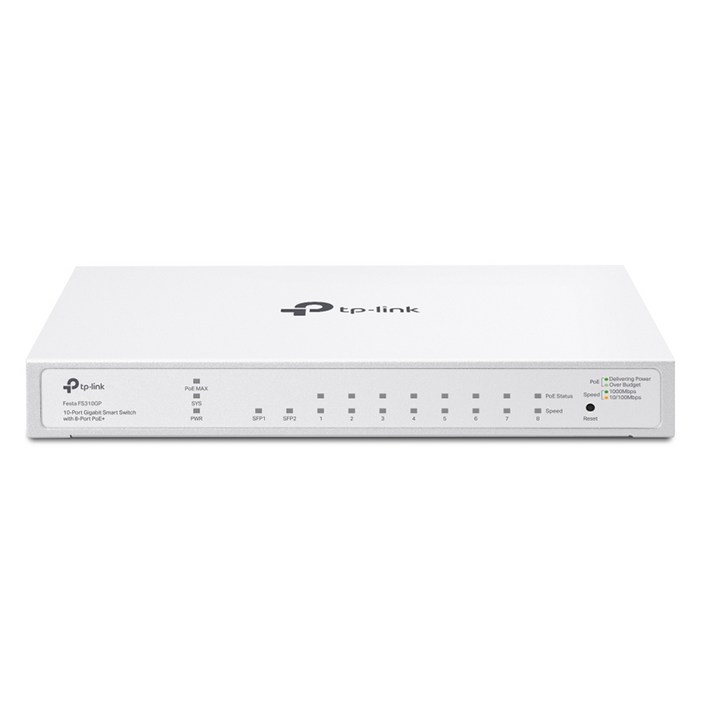 티피링크 기가비트 스마트 스위칭허브 8포트 PoE SFP 2포트, Festa FS310GP, 1개