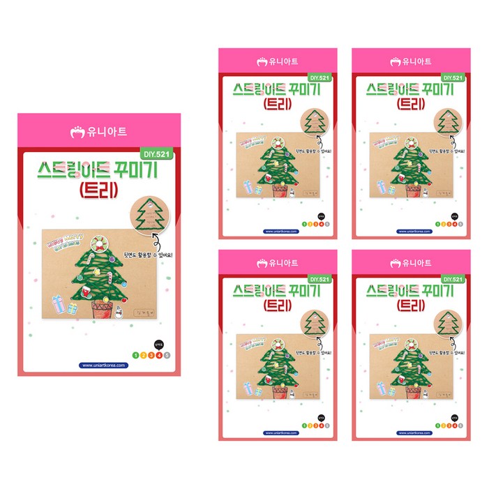 유니아트 스트링 아트 꾸미기 트리 만들기 세트 DIY521