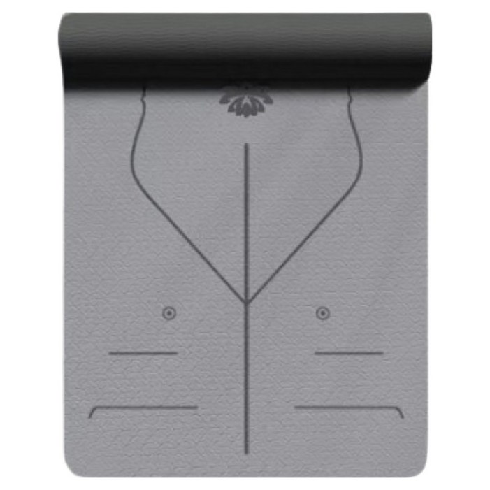 코어가드 두꺼운 논슬립 TPE 요가매트, 그레이, 1개