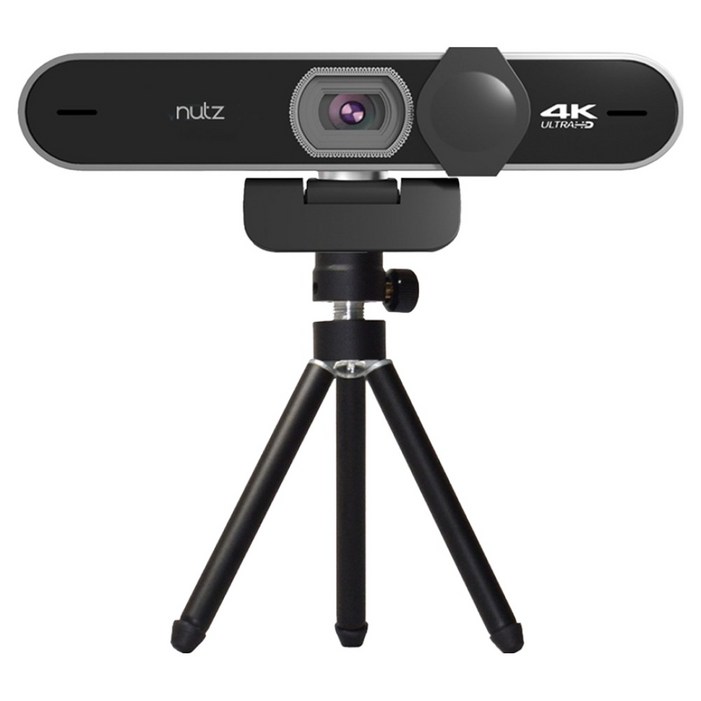 Nutz 4K 800만 화소 고화질 웹캠 UHD2160  미니삼각대 세트, UHD2160미니 삼각대, 블랙