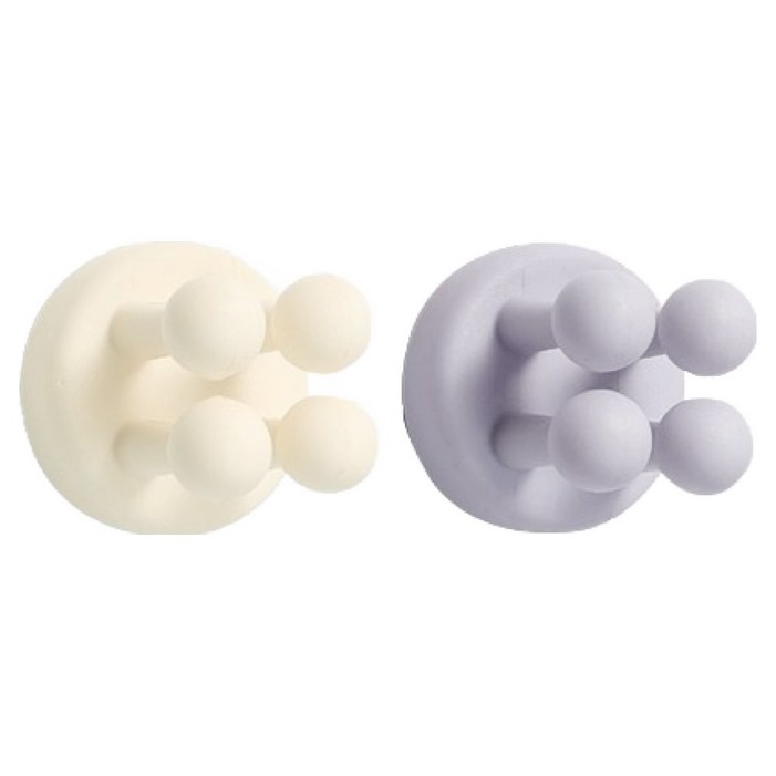 뉴앤룩 무타공 실리콘 칫솔 다용도 홀더 2종 세트