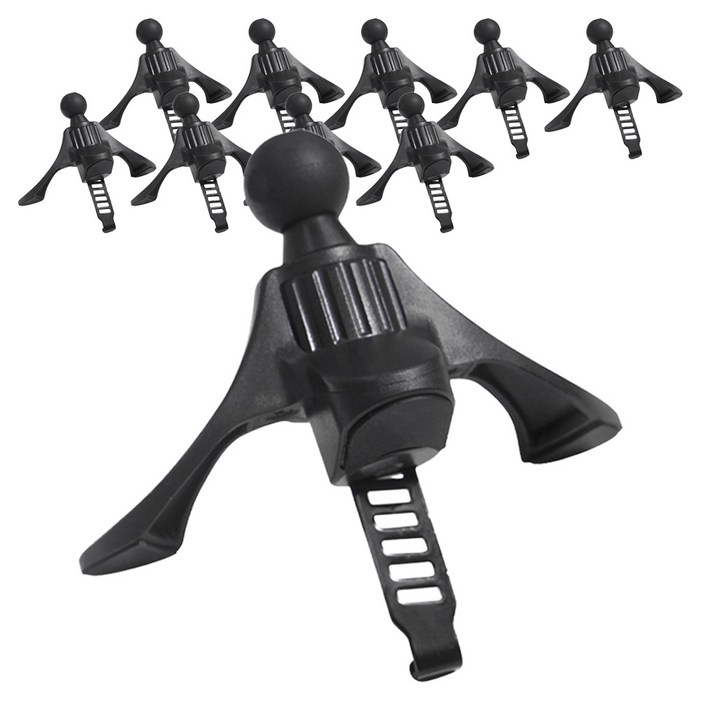 레드빈 스마트폰 송풍구형 차량용거치대 DKAM, 블랙, 10개