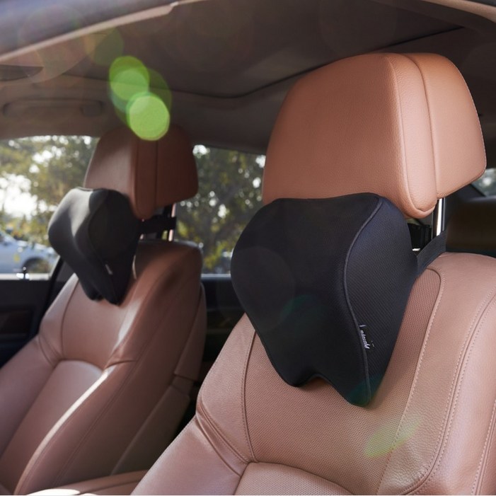 모터브 차량용 메모리폼 목쿠션, 단일색상, 2개