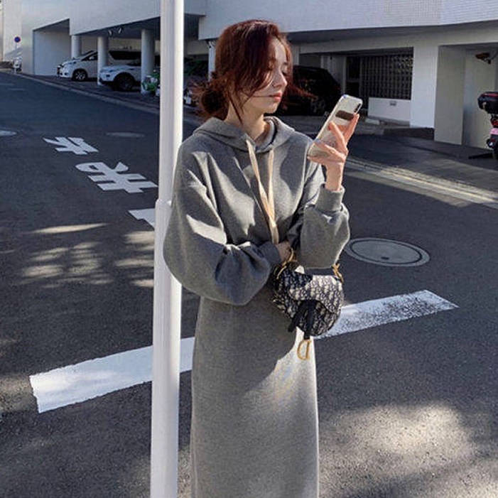 피어니스트 후드넥 H라인 쭈리 롱원피스 빅사이즈 포함