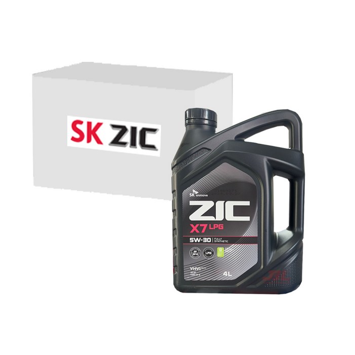 SK엔무브 지크 X7 LPG 5W30 LPG전용, API SQ, 4L x 4개, 4개, 5w30