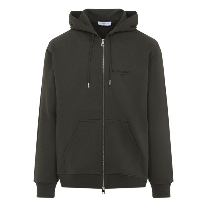 지방시 로고 자수 후드 집업