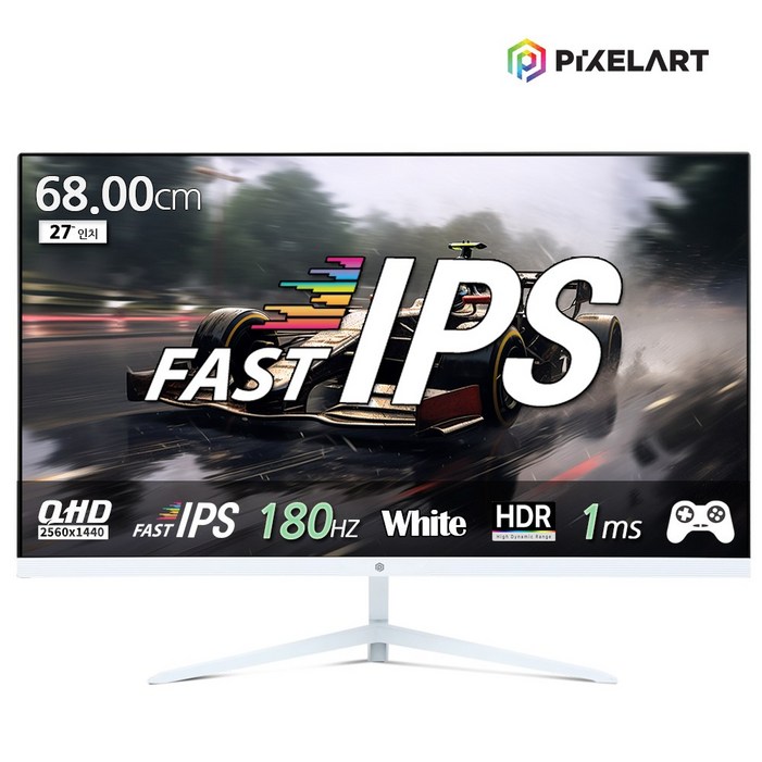 픽셀아트 PIXELART PAQ2718W 화이트 무결점 QHD 180Hz FastIPS 게이밍 모니터, 68cm, PAQ2718W