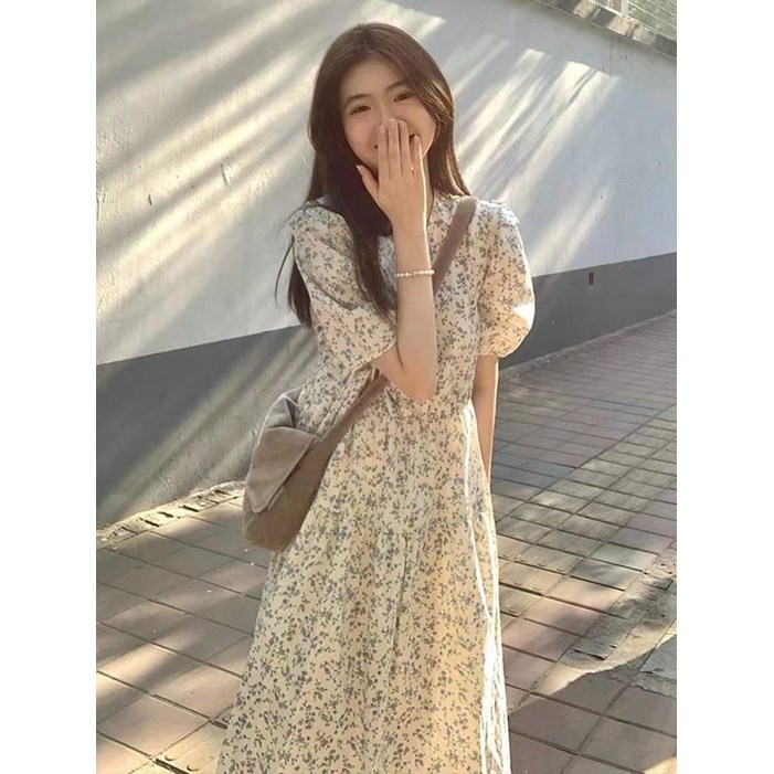 바캉스 분위기 플라워 원피스
