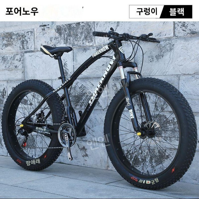 산악 MTB 자전거 광폭타이어 팻바이크 30단 자출용 자전거 공구포함