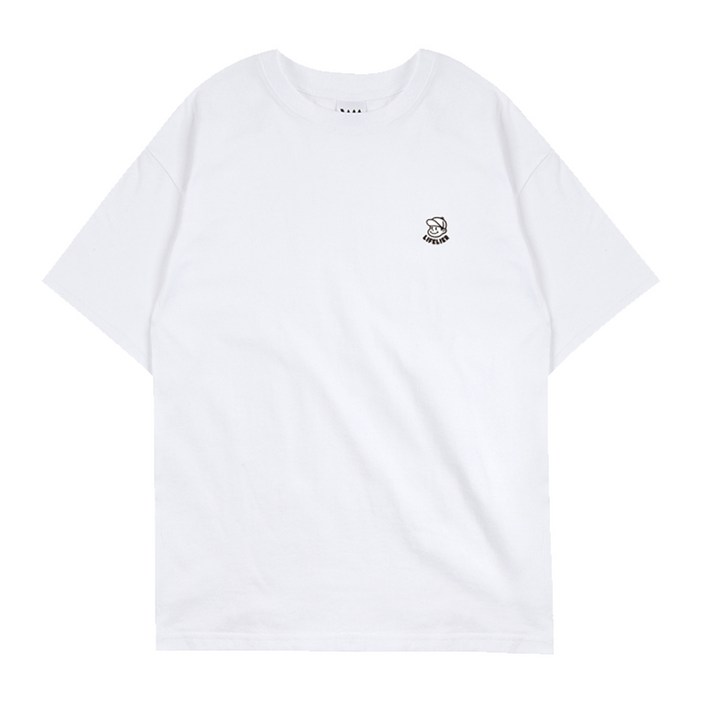 라이플리어 오버핏 반팔 티셔츠 20수 여성 남자 루즈핏 반팔티