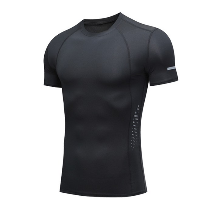 남자 스포츠 이너웨어 컴프레션 언더레이어 스포츠 반팔 상의
