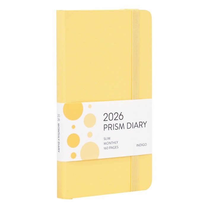 사은품증정 2026 프리즘 슬림 먼슬리 다이어리 날짜형 수첩형 월간 신년 2026년 휴대용