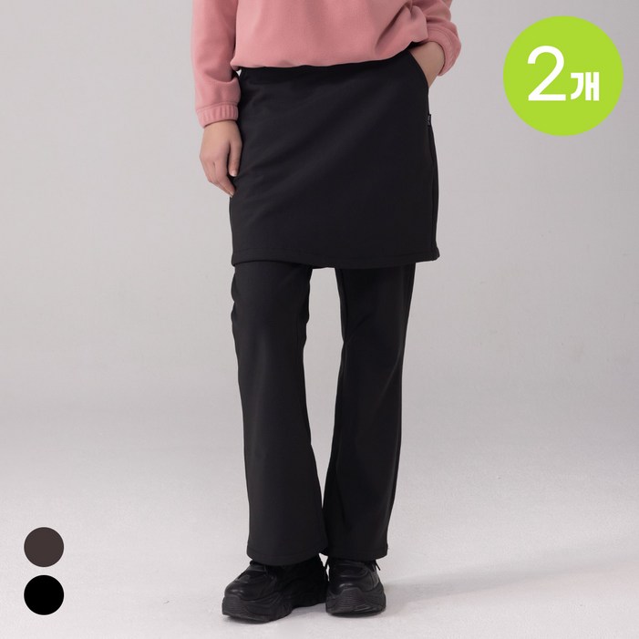 에버라스트 11 여성 기모 치마바지 부츠컷팬츠