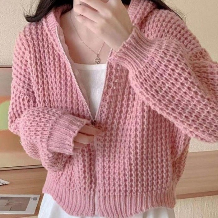 간절기 짚업 후드 가디건 데일리 캐주얼 아우터 패션 파스텔가디건 소프트가디건 집업가디건 크롭가디건