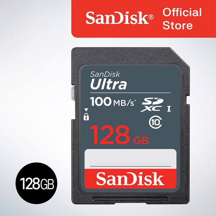 샌디스크 울트라 100MBs SD카드 SDSDUNR128GGN3IN