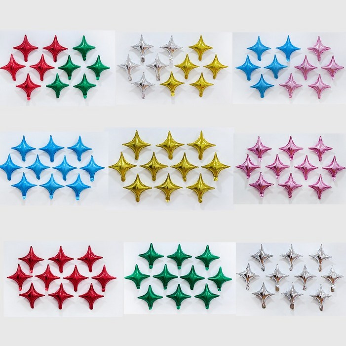 23cm 별 모양 풍선 4포인트 10개 생일 파티 장식 이벤트 프로포즈 용품 소품