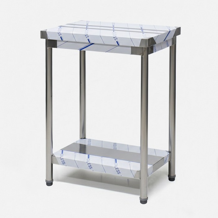 쿡앤시스템 스텐 주방 업소용작업대 폭 400 모음, 1단, 실버스텐201