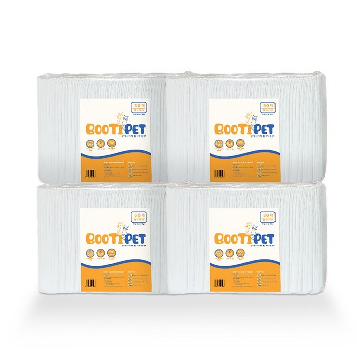 부티펫 가성비 대형 배변패드 큰패드 52g,200매,SAP 3g, 4개, 50매 부티펫 가성비 대형 배변패드 큰패드 52g,200매,SAP 3g, 4개, 50매