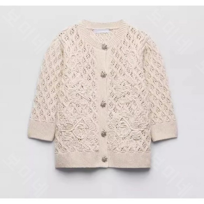 자라 니트 가디건 귀여운 반팔   ZARA