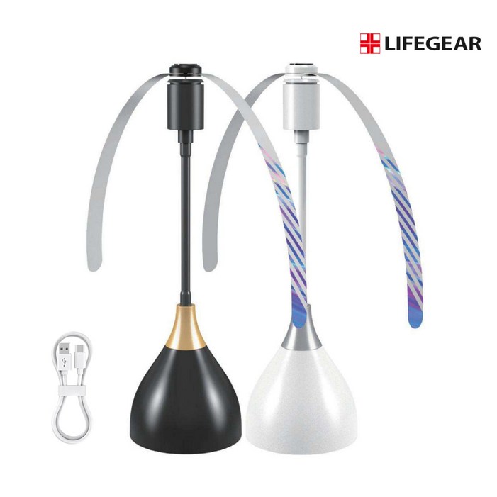 LIFEGEAR 파리 선풍기 플라이팬 2개 구성 파리퇴치기 음식 파리쫒기 회전식 날개 시장 생선 조류 과일가게 마트 파리쫓기 피크닉 바베큐 파티용 날파리 쫓기 회전풍차
