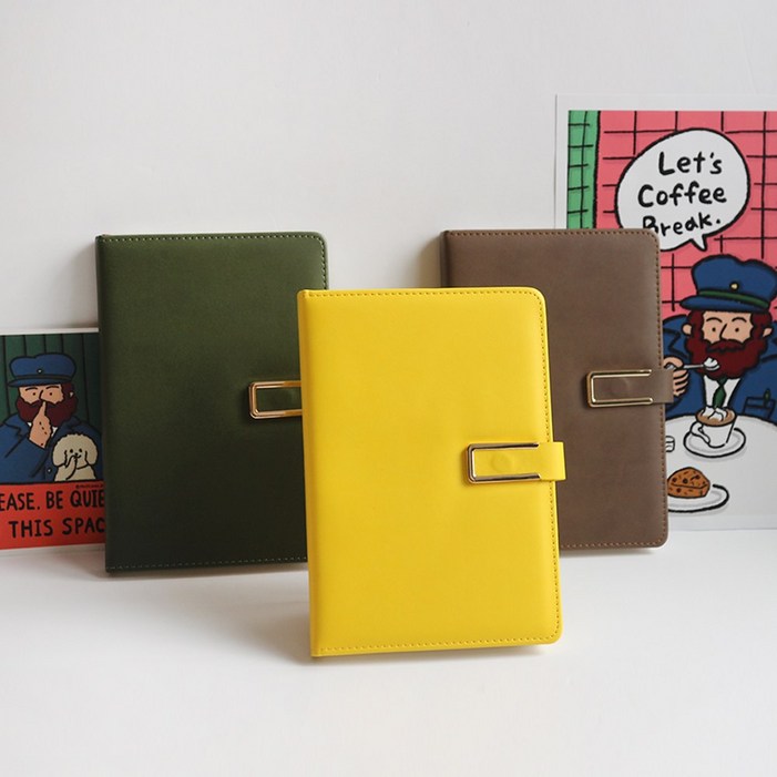 TRACKY 만년 다이어리 가죽 비밀 일기장 위클리 노트