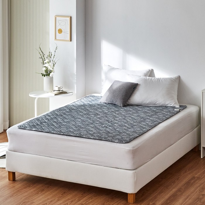 [2026년형] 한일의료기 원적외선 프리미엄 탄소열선 전기요 ,그레이 트리 (대형,  2인용, 135*180 CM)