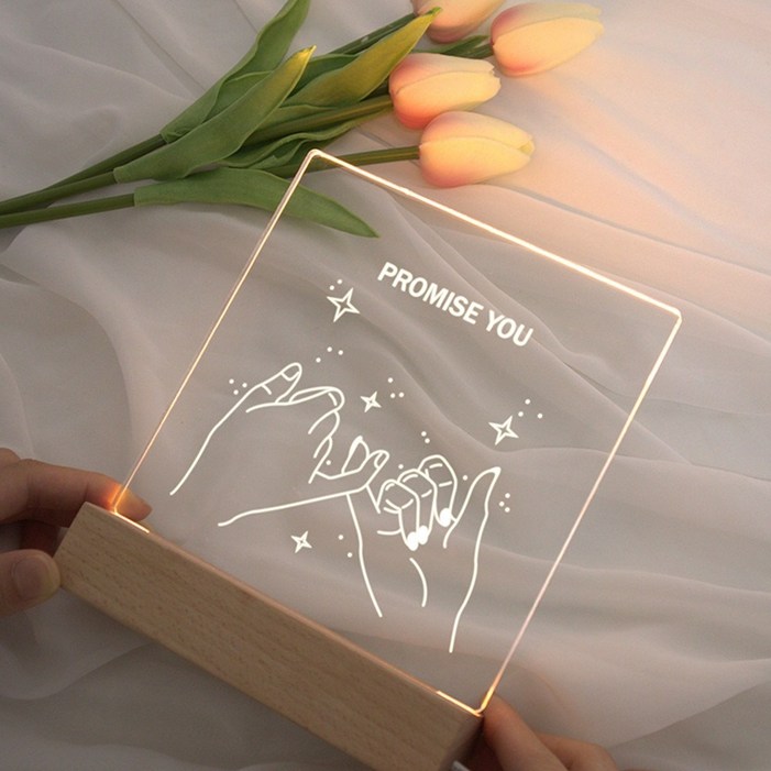 호미호비 DIY 아크릴 무드등 만들기, 미니형철필도안북