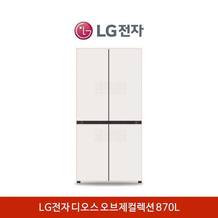 LG전자 디오스 오브제컬렉션 매직스페이스 냉장고 870L 에너지 1등급 크림화이트 LG전자 디오스 오브제컬렉션 매직스페이스 냉장고 870L 에너지 1등급 크림화이트