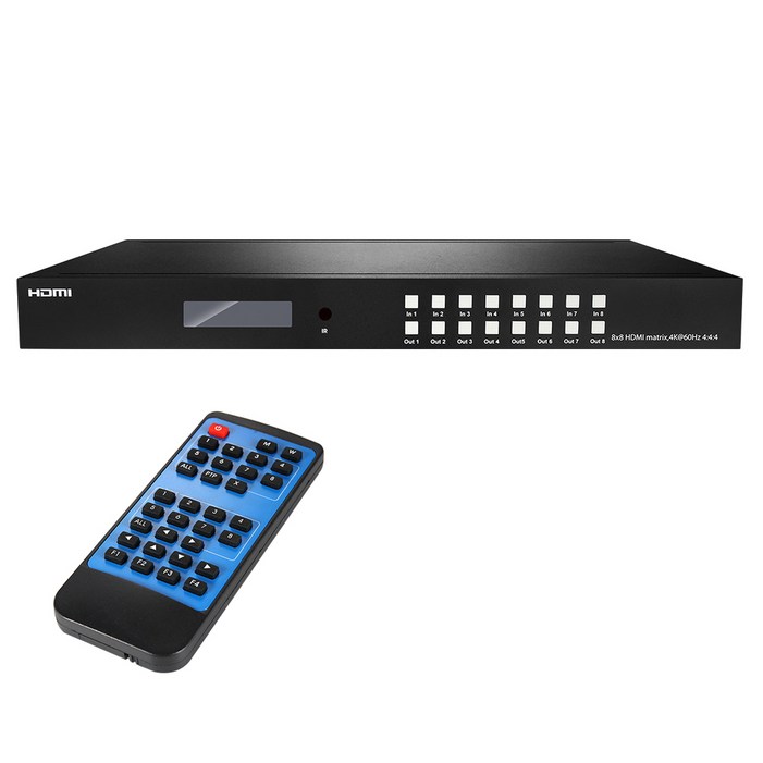 NEXT4288UHDM 4K 60Hz HDMI 2.0 8X8 매트릭스 스위치, 넥스트유 NEXT4288UHDM, 1개