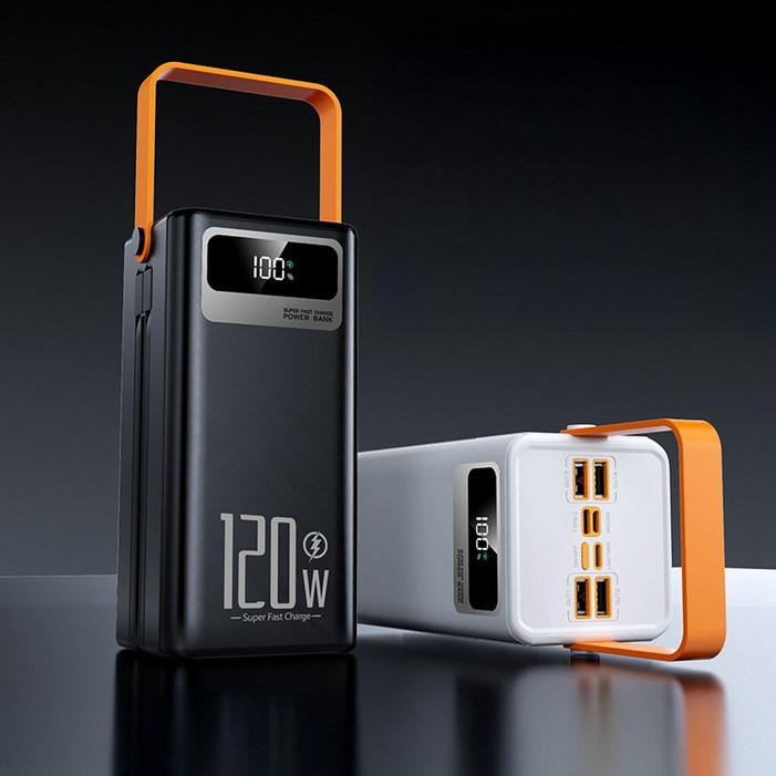 초고속충전 100000mAh 초대용량 보조배터리 야외 캠핑 차박 낚시