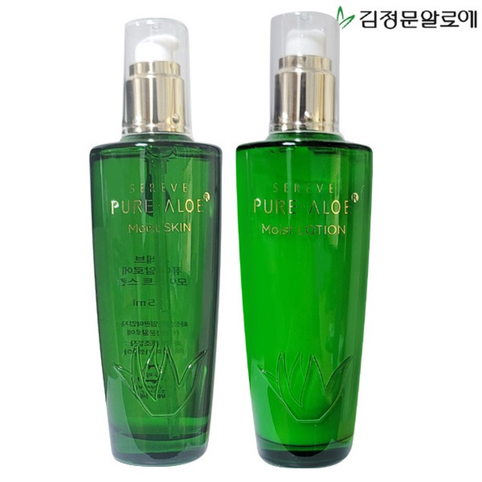 김정문알로에 세레브 퓨어 알로에 모이스트 스킨 125ml로션 125ml 2종