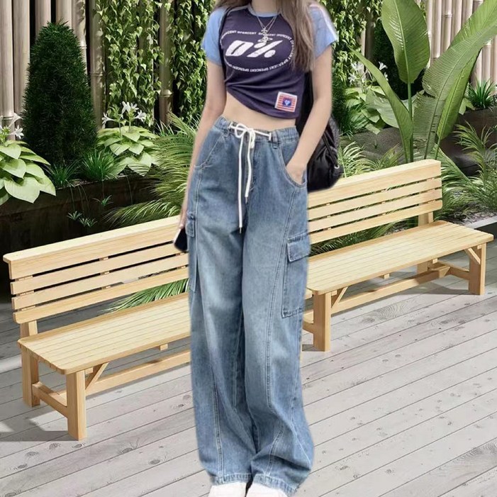 [스타일로그] 뉴 루즈핏 카고청바지/카고데님바지/밴딩청바지