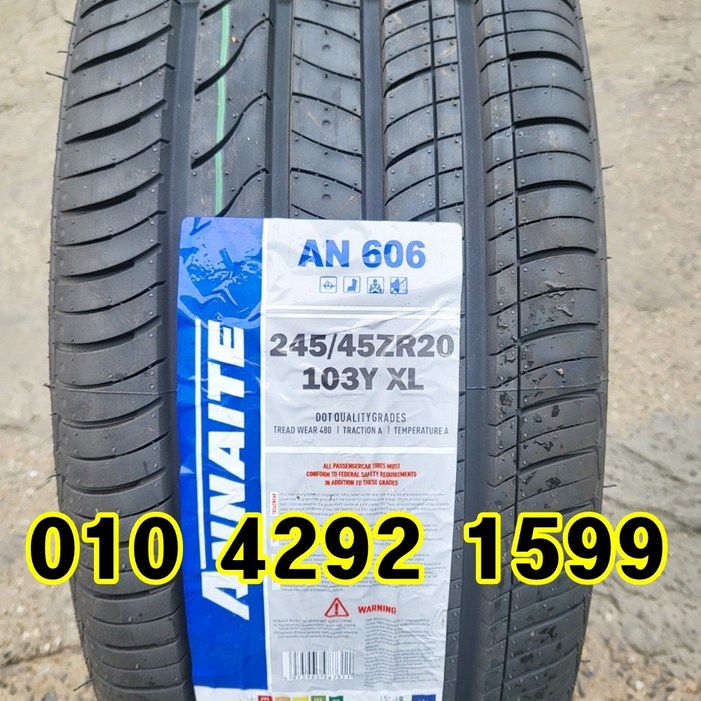 정품 신품타이어 24545R20 랜드로버 이보크 BMW X3 디스커러비 쉐보레 카마로 2454520타이어, 1개