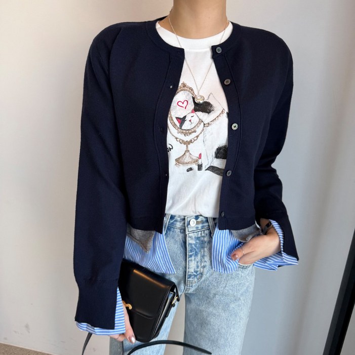 미아마스빈_에스피 레이어드 가디건
