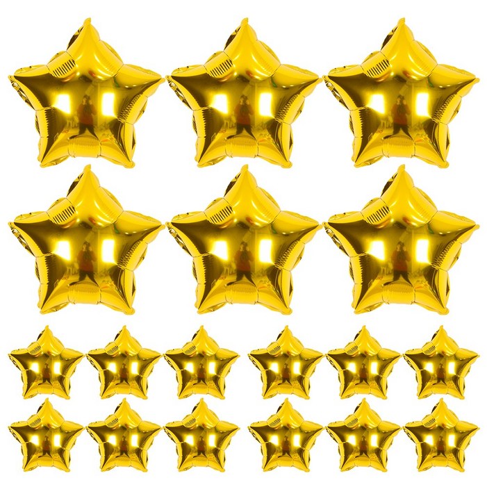 조이파티 은박 별 풍선 6p