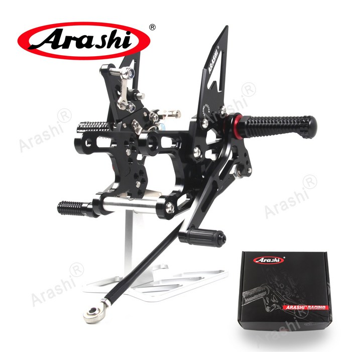 Arashi CNC 조절할 수 있는 발판 근거지 후방 설정 풋페그 에 HONDA CBR650R CB650R CBR650F 2019 2023 CBR 650 R F 백스텝도
