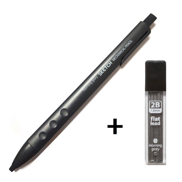 모닝글로리 1000 스케치 샤프  샤프심  1.8mm 납작 토익 마킹용 필기 시험 2B