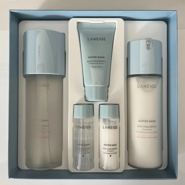 라네즈 워터뱅크 블루 히알루로닉 2 스텝 에센셜 중건성용 기초 2종