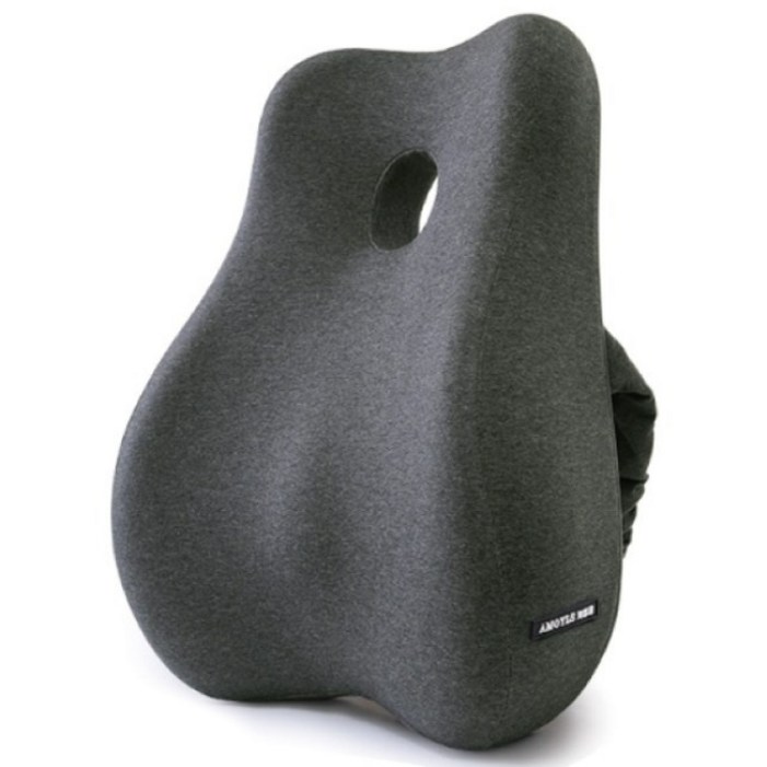 디모어 고급형 바른자세 의자 등받이 쿠션, 블랙