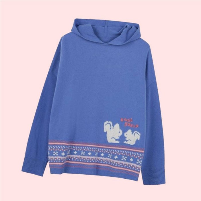 베네통 다람쥐 후드티 후드 후디 티셔츠 상의 니트 니트티 스웨터 BAKP63461 3730048