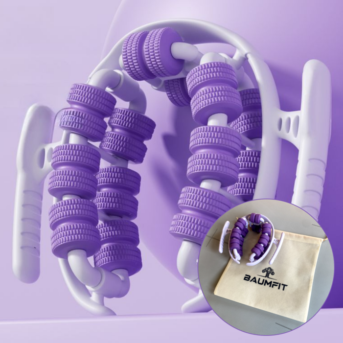 바움핏 프리미엄 2중 롤러 종아리 허벅지 마사지기