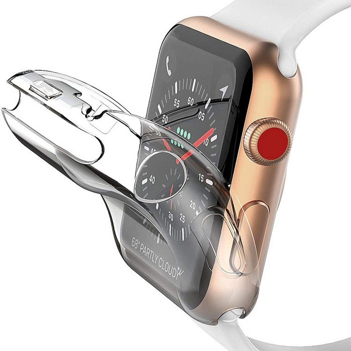 뷰씨 애플워치 투명 TPU 젤리 풀커버 스마트워치 액정보호 케이스