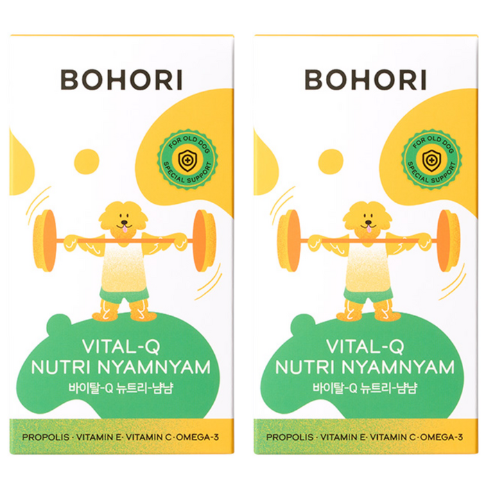 보호리 강아지 바이탈Q 뉴트리냠냠 영양제 150g 15p