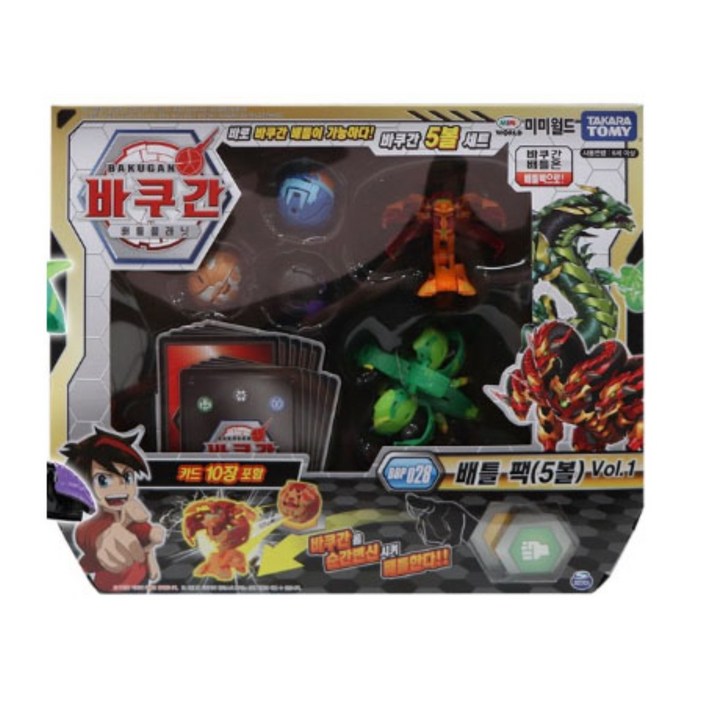 미미월드 바쿠간5볼세트 BBP 028 배틀팩 vol.1 바쿠간배틀세트, 1개