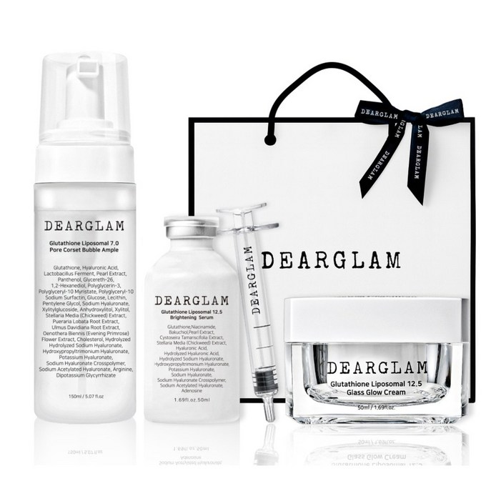 디어글램 크리스탈 물광 미백 3종 세트, 1세트