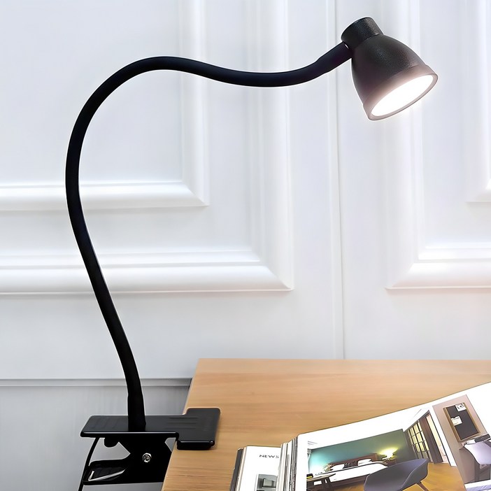 플랜룩스 민코 LED 집게 스탠드, 흑색 플랜룩스 민코 LED 집게 스탠드, 흑색