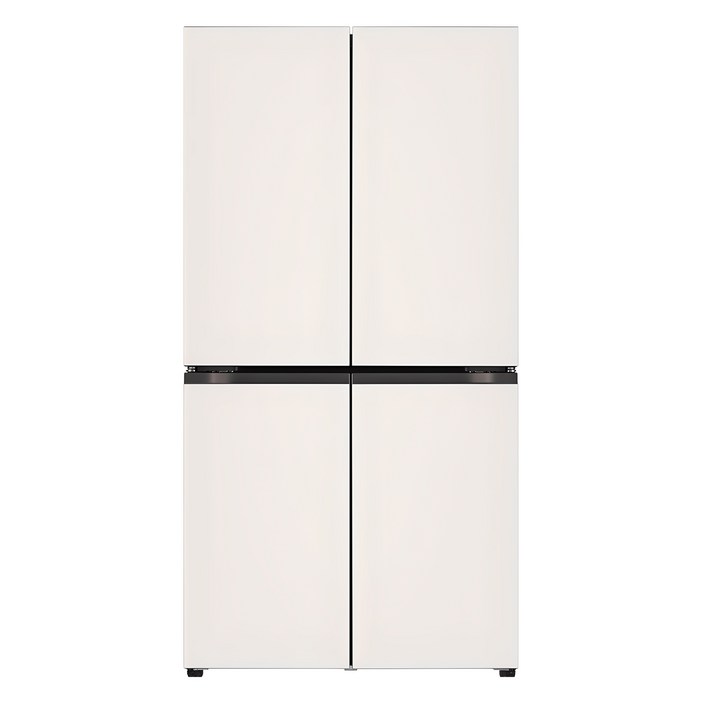 색상선택형 LG전자 오브제컬렉션 870L 베이직 상냉장 하냉동 프리스탠딩 4도어 메탈 디오스 냉장고 방문설치