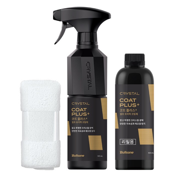 불스원 뉴 크리스탈 코트 플러스 광택제 500ml 리필 400ml 극세사융 불스원 뉴 크리스탈 코트 플러스 광택제 500ml 리필 400ml 극세사융