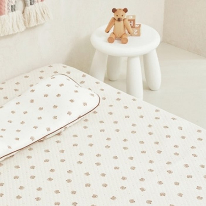 라비킷 유아용 논슬립 순면 방수패드, 쿠잉베어, 1개